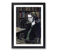 Rex Whistler Miss Juliet Henley Framed Print | A2 Black Framed Wall Art | Ready to Hang | Modern Nature Picture | Living Room Bedroom Lounge Office