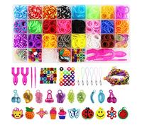 REX-WORLD 2500+ Loom Bands 23 Colors Refill - Friendship Bracelet Making Kit - Gift- DIY Toys - X-mas- Rubber- Color Beads- for Kids Boys Girls Age 3 4 5 6 7