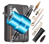 REXBETI Double Head Sheet Nibbler Metal Cutter, Quality Nibbler Drill Attachment for Straight Curve and Circle Cutting, Maximum 14 Gauge Steel