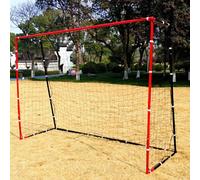 Rexco Football Goal Posts Net Soccer Practise Garden Training Black Red 3M X 2M X 1M