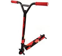 Rexco Red Stunt Scooter Kids Adults Fixed Bar Pro Push Kick 360 Degree Wheel Trick Street