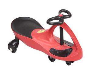 Rexco Red Swing Car Ride On Swivel Scooter Childrens Toy Wiggle Gyro Twist & Go Gift
