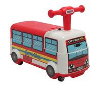 Rexco Toddler Ride On Big Red Bus Kids Push Along Walker Rexco Red