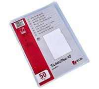 Rexel 21575090 Clear Plastic Sleeve A5 Polypropylene Pack of 50