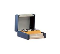 REXEL 3410300 Index File Box DIN A6 Portrait Grey Varnished