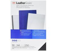 Rexel 46705E 250 GSM A4 Acco Leatherboard Window Binding Covers - Black (Pack of 50) , 25 x 2 Stück