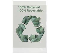 Rexel Recycle A4 Folders, Embossed Extra Strong PP, 100 Micron, Pack of 100, 2115704