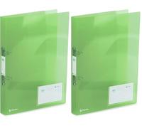 Rexel A4 Ring Binder, Assorted Colours (Orange, Blue, Lime Green or Pink), 25 mm 2 O-Ring Diameter, Ice, 2102044 (Pack of 2)