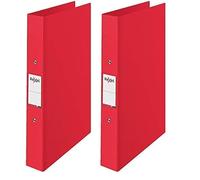 Rexel A4 Ring Binder, Red, 25 mm 2 O-Ring Diameter, Choices, 2115566 (Pack of 2)