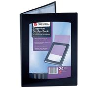 Rexel Nyrex Clearview Display Book A5 24 Pocket Black 10410BK
