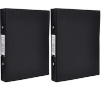 Rexel A5 Ring Binder, Black, 25 mm 2 O-Ring Diameter, Budget, 13428BK (Pack of 2)