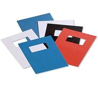 Rexel Acco 250 GSM A4 Leatherboard Window Binding Covers - White (Pack of 50)