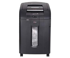 Rexel Auto+ 600M 2104500A Auto Feed 600 Sheet Micro Cut Shredder for Departmental Use (Up to 20 Users), 80 Litre Bin, Includes Shredder Oil, Black