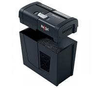 Rexel X6 Cross Cut Paper Shredder, Shreds 7-6 Sheets (70-80 gsm), P4 Security, Home/Home Office, 10 Litre Removable Bin, Quiet and Compact, Secure Range, 2020122, Black