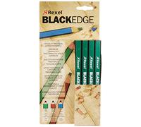 Rexel Blackedge Carpenters Pencils - Hard, Box of 12 , 34332