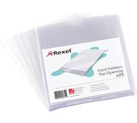 Rexel Card Holder Nyrex Open on Short Edge 152x102mm Ref 12030 [Pack of 25]