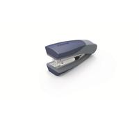 Rexel Centor Half Strip Stapler, 25 Sheet Capacity, Uses 24/6 and 26/6 Staples, Includes Staples, Metal Body, Blue/Back, 2100596