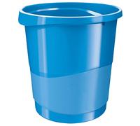 Rexel Choices, 2115619, Waste Bin, Plastic, 14 Litre Capacity, Blue