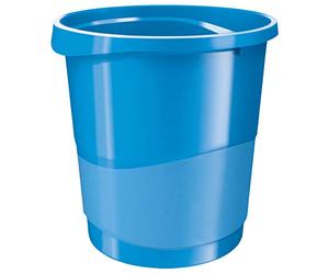 Rexel Choices, 2115619, Waste Bin, Plastic, 14 Litre Capacity, Blue