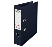 Rexel No.1 Choices Lever Arch File A4 72 mm Black 2 ring 2115501 Polypropylene Smooth Portrait