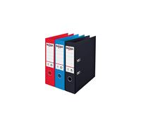 Rexel Choices A4 Lever Arch Files, 3 File Folders, Assorted: Black, Red and Blue Files