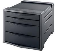 Rexel Choices, 2115609, 4 Drawer Cabinet, A4, Black
