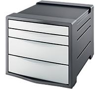 Rexel Choices Desktop Drawers White 4 Drawers 28.5 x 37.2 x 24.5 cm A4