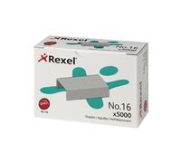 Rexel No.16 24/6 Staples 6010 Galvanised Steel Silver Pack of 5000