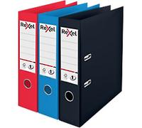 Rexel Choices Wide Lever Arch File A4 Assorted 2 Rings 2115709 PP (Polypropylene) Pack of 3