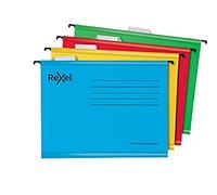 Rexel Classic A4 Reinforced Suspension Files for Filing Cabinets, 15MM V Base, 1