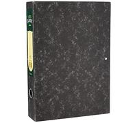Rexel Classic Foolscap Lock Spring Box File Pack of 5 - Black/ Green, 70mm