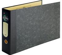 Rexel Classic Rectangle Lever Arch File 80 mm A3 Black/Green (2 Pack)