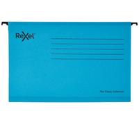 ACCO Rexel Suspension Files Classic Foolscap Blue – Pack of 25