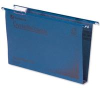 Rexel Crystalfile Classic Foolscap Suspension File 30mm Blue (50)