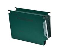 Rexel 330 Lateral Hanging Files with Tabs and Inserts, 30 mm base, 100 Percent Recycled Manilla, Green, Crystalfile Classic, Pack of 25, 3000109