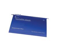 Rexel Crystalfile Classic Suspension File Foolscap Blue (Pack of 50) 78143