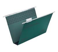 Rexel Crystalfile Classic Vertical Suspension File 71750 Foolscap U Base 50 mm 230 gsm Green 100% Recycled Manilla Pack of 50