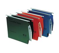 Rexel Crystalfile Extra `275` Lateral File 15mm Green (25)