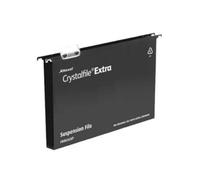 Rexel Crystalfile Extra Black 30mm Suspension File (Pack Of 25)