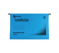 Rexel Crystalfile Flexi Standard Foolscap Blue Pack of 50 3000041