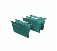 Rexel Crystalfile Classic Suspension File A4 Landscape V-Base Green Recycled 46% Pack of 50