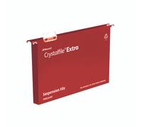 Rexel Crystalfile Susn File Red PK25