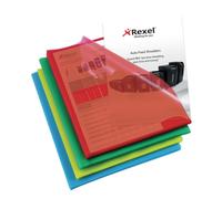 Rexel Cut Flush Folders Polypropylene A4 (Pack of 100) - Assorted