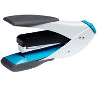 Rexel Easy Touch Half Strip Stapler, 30 Sheet Capacity, Flat Clinch, Metal Body, Includes Staples, Blue and White, 2102549