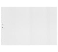 Rexel EcoDesk A3 Landscape Punched Pockets, Pack of 30, 100% Recyclable, Eco friendly, Embossed mat surface, 2102578, Clear