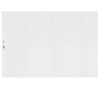 Rexel EcoDesk A3 Landscape Punched Pockets, Pack of 30, 100% Recyclable, Eco friendly, Embossed mat surface, 2102578, Clear