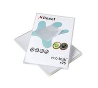 Rexel Ecodesk (A4) L Folders (Clear) - 1 X Pack Of 25 Folders