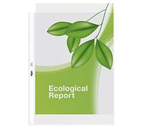 Rexel EcoDesk Punched Pockets Clear Plastic 11 Holes 2102242 Pack of 25