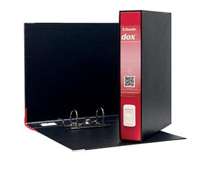 Rexel Esselte Dox 4 Class Box Lever Arch File, A4. Red
