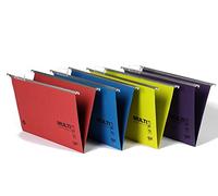 Rexel Multifile Plus 15 mm Foolscap Suspension Files - Multi-Coloured, Pack of 10